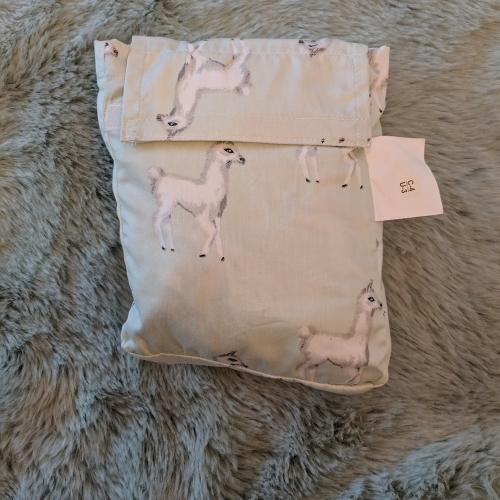 Nate Berkus x Target Llama Mint Green Crib Sheet
